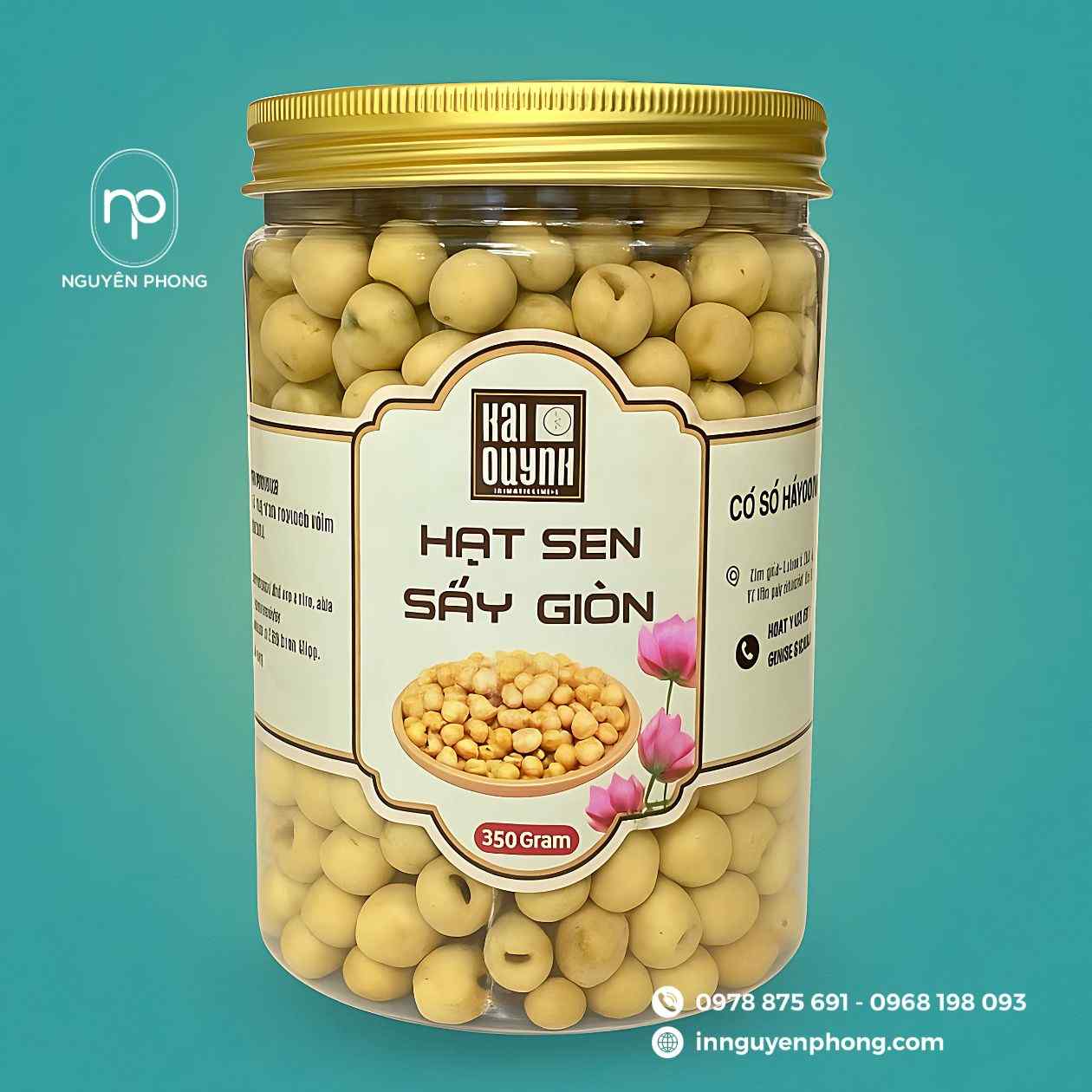 Mẫu tem dán hạt sen sấy